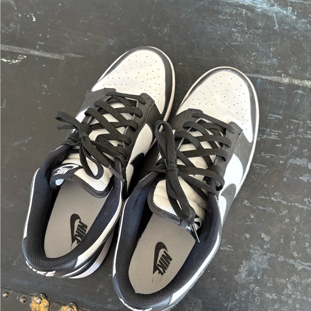 Nike Men's Black and White Low-Top Sneakers - Pandas-Too Big for me worn 1x
